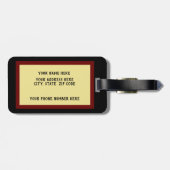 Gepersonaliseerd 2024 Jaar van de Dragon Bagagelab Bagagelabel (Achterkant horizontaal)