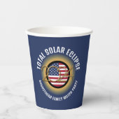 Gepersonaliseerd 2024 TOTAAL ZONSVERDUISTERING USA Papieren Bekers (Voorkant)