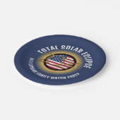 Gepersonaliseerd 2024 TOTAAL ZONSVERDUISTERING USA Papieren Bordje (Gekanteld)