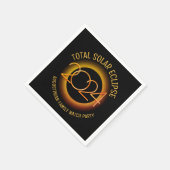 Gepersonaliseerd 2024 TOTAAL ZONSVERDUISTERINGSPAP Servet (Hoek)