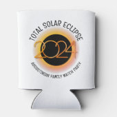 Gepersonaliseerd 2024 TOTALE ZONSVERDUISTERING Blikjeskoeler (Achterkant)