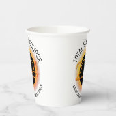 Gepersonaliseerd 2024 TOTALE ZONSVERDUISTERING Papieren Bekers (Links)