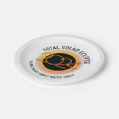 Gepersonaliseerd 2024 TOTALE ZONSVERDUISTERING Papieren Bordje (Gekanteld)