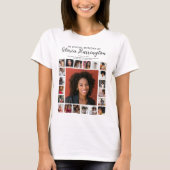 Gepersonaliseerd 21 Fotocollage Memorial T-shirt (Voorkant)