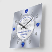 Gepersonaliseerd, 22 jaar durend weddenschap Jubil Vierkante Klok (Hoek)