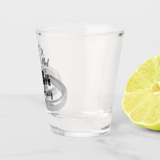 Gepersonaliseerd 25e Jubileum Shot Glas (Rechts)
