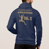 Gepersonaliseerd 26.2 Marathon Hoodie (Achterkant)