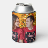 Gepersonaliseerd 2 foto dubbelzijdig blikjeskoeler (Blikje Achterkant)