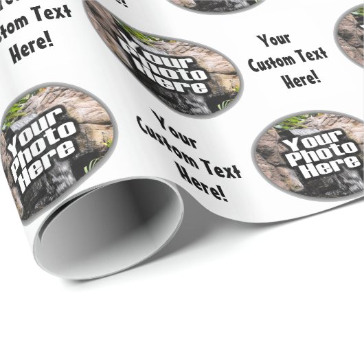 Gepersonaliseerd 2-foto inpakpapier (Rol Hoek)