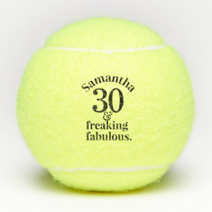 Gepersonaliseerd 30 jaar en feestdag tennisballen