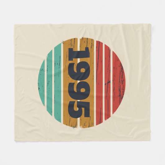 Gepersonaliseerd 30-jarig verjaardagsfeest fleece deken (Voorkant (Horizontaal))