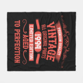 Gepersonaliseerd 30-jarig  verjaardagsfeest fleece deken (Voorkant (Horizontaal))