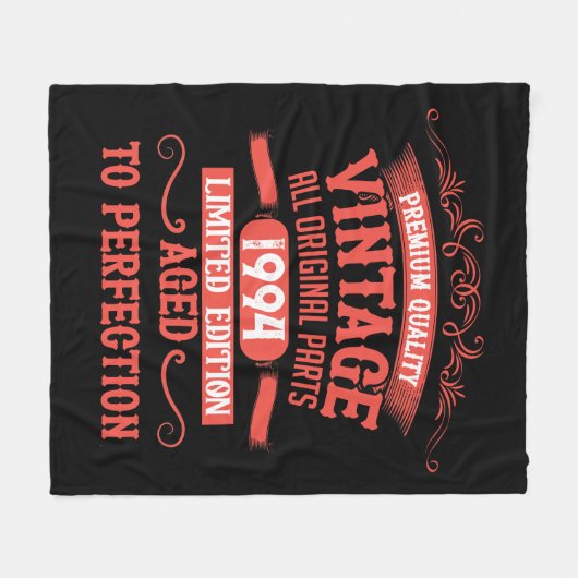 Gepersonaliseerd 30-jarig  verjaardagsfeest fleece deken (Voorkant (Horizontaal))