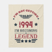 Gepersonaliseerd 30-jarig  verjaardagsfeest fleece deken (Voorkant)