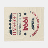 Gepersonaliseerd 30-jarig  verjaardagsfeest fleece deken (Voorkant (Horizontaal))