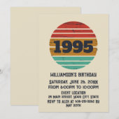 Gepersonaliseerd 30-jarig verjaardagsfeest kaart (Voorkant / Achterkant)