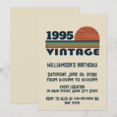 Gepersonaliseerd 30-jarig verjaardagsfeest kaart (Voorkant / Achterkant)