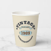 Gepersonaliseerd 30-jarig  verjaardagsfeest papieren bekers (Achterkant)