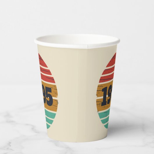 Gepersonaliseerd 30-jarig  verjaardagsfeest papieren bekers (Rechts)