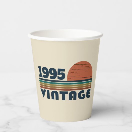 Gepersonaliseerd 30-jarig  verjaardagsfeest papieren bekers (Voorkant)