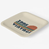 Gepersonaliseerd 30-jarig verjaardagsfeest papieren bordje (Gebogen)