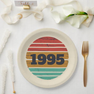 Gepersonaliseerd 30-jarig verjaardagsfeest papieren bordje