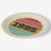 Gepersonaliseerd 30-jarig  verjaardagsfeest papieren bordje (Gekanteld)