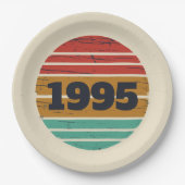 Gepersonaliseerd 30-jarig  verjaardagsfeest papieren bordje (Voorkant)