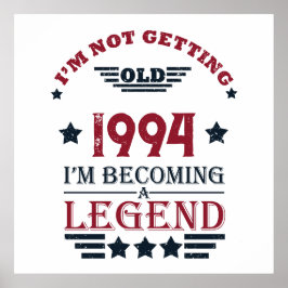 Gepersonaliseerd 30-jarig  verjaardagsfeest poster