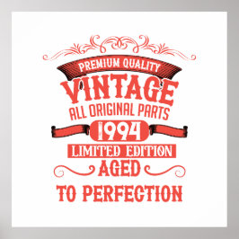 Gepersonaliseerd 30-jarig  verjaardagsfeest poster