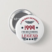 Gepersonaliseerd 30-jarig  verjaardagsfeest ronde button 5,7 cm (Voorkant /achterkant)
