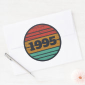 Gepersonaliseerd 30-jarig  verjaardagsfeest ronde sticker (Envelop)