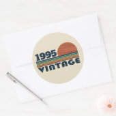 Gepersonaliseerd 30-jarig  verjaardagsfeest ronde sticker (Envelop)