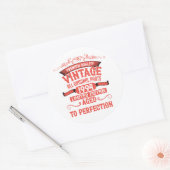 Gepersonaliseerd 30-jarig  verjaardagsfeest ronde sticker (Envelop)