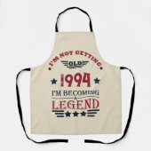 Gepersonaliseerd 30-jarig  verjaardagsfeest schort (Voorkant)