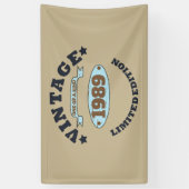 Gepersonaliseerd 30-jarig verjaardagsfeest spandoek (Verticaal)