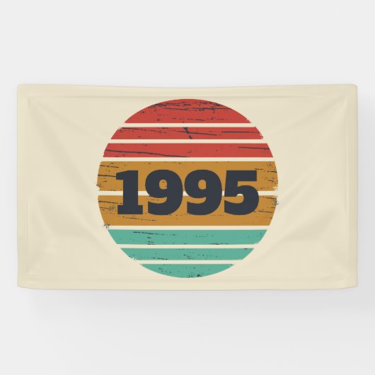 Gepersonaliseerd 30-jarig verjaardagsfeest spandoek (Horizontaal)