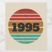 Gepersonaliseerd 30-jarig verjaardagsfeest wijn etiket (Enkel label)