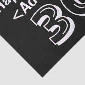 Gepersonaliseerd 30e Engelstalige driedaagse papie Tissuepapier (Detail)