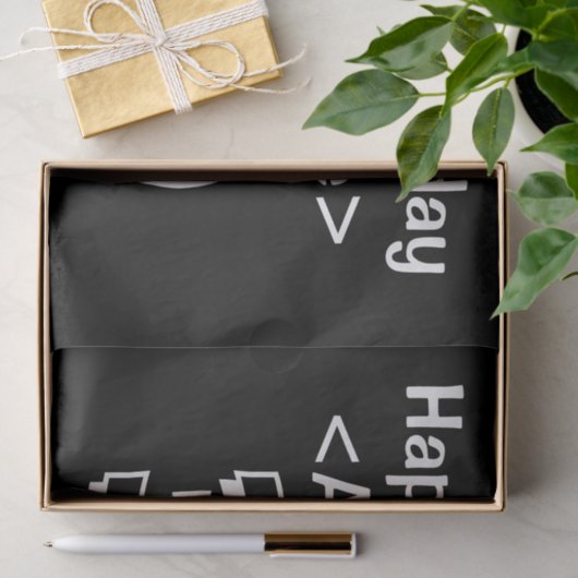 Gepersonaliseerd 30e Engelstalige driedaagse papie Tissuepapier (Geschenk)