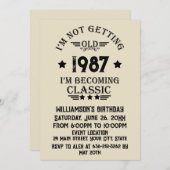 Gepersonaliseerd  30ste verjaardagsfeest kaart (Voorkant / Achterkant)