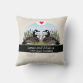 Gepersonaliseerd 30th Wedding Jubileum, ganzen Kussen (Achterkant)