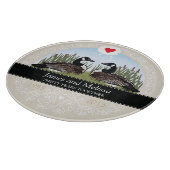 Gepersonaliseerd 30th Wedding Jubileum, ganzen Snijplank (Hoek)