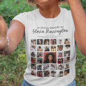 Gepersonaliseerd 33 Fotocollage Memorial T-shirt