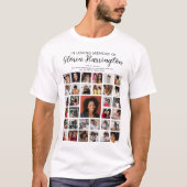 Gepersonaliseerd 33 Fotocollage Memorial T-shirt (Voorkant)
