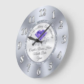 Gepersonaliseerd 33e weddenschap Jubileum Gift Grote Klok (Hoek)