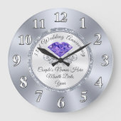 Gepersonaliseerd 33e weddenschap Jubileum Gift Grote Klok (Voorkant)