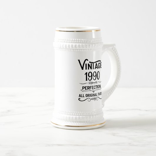 Gepersonaliseerd  35e verjaardagsfeest bierpul (Voorkant rechts)