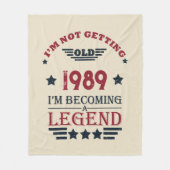 Gepersonaliseerd 35e verjaardagsfeest fleece deken (Voorkant)