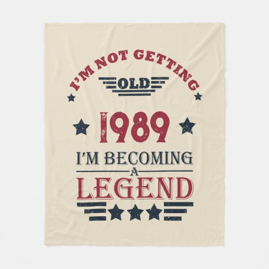 Gepersonaliseerd  35e verjaardagsfeest fleece deken (Voorkant)